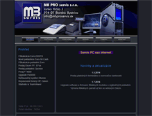 Tablet Screenshot of mbproservis.sk